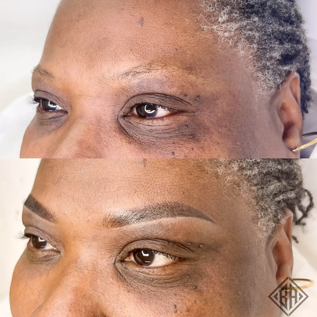 Avant et après le combo brows - Beauty Art Pro