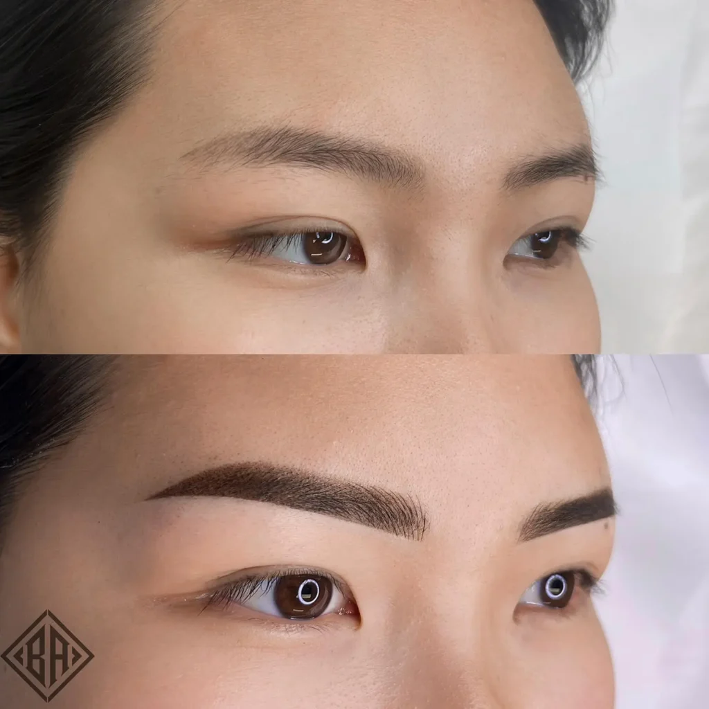 Avant et après le combo brows - Beauty Art Pro 2