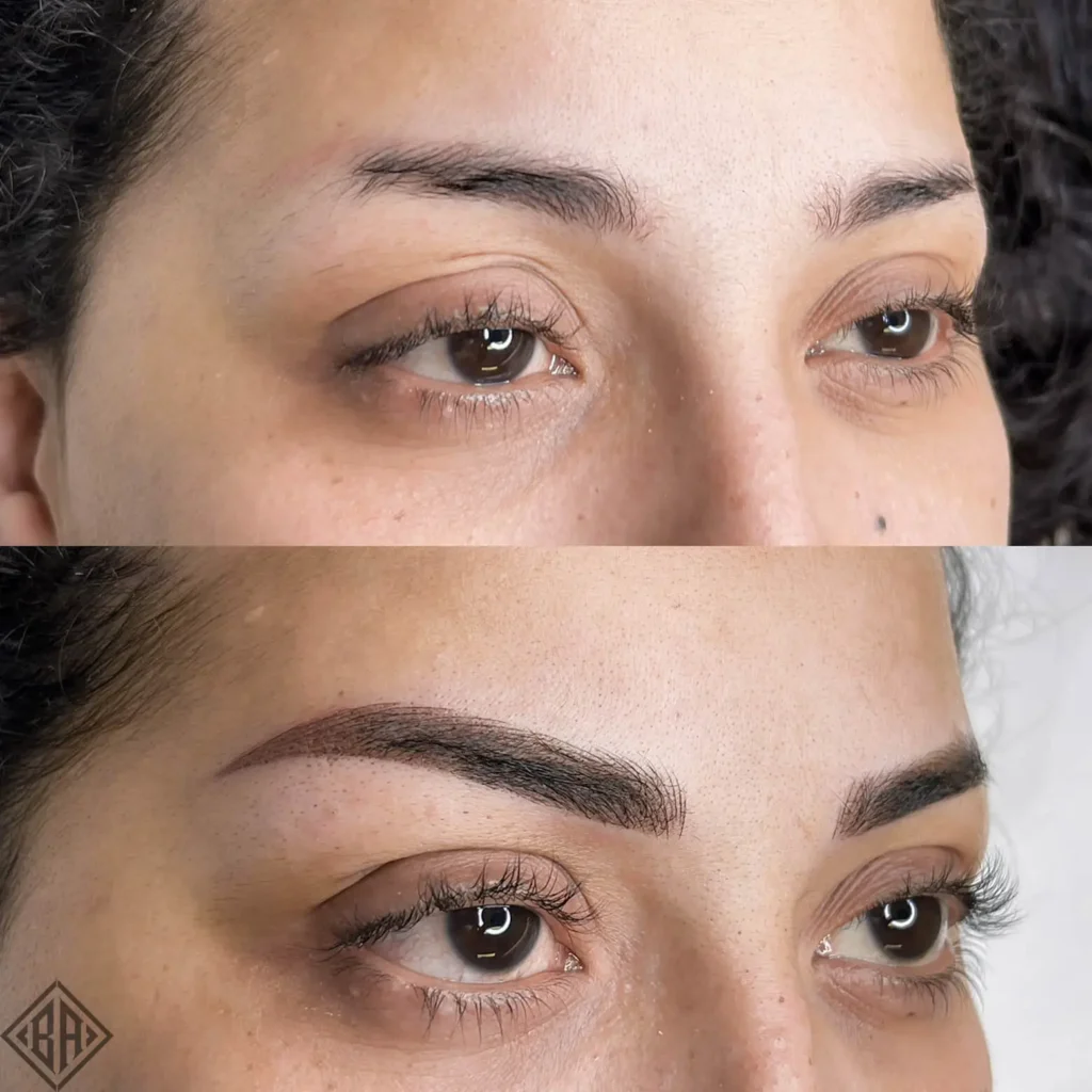 Avant et après le combo brows - Beauty Art Pro 3