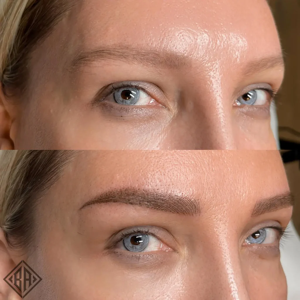 Avant et après le sourcils combo - Beauty Art Pro